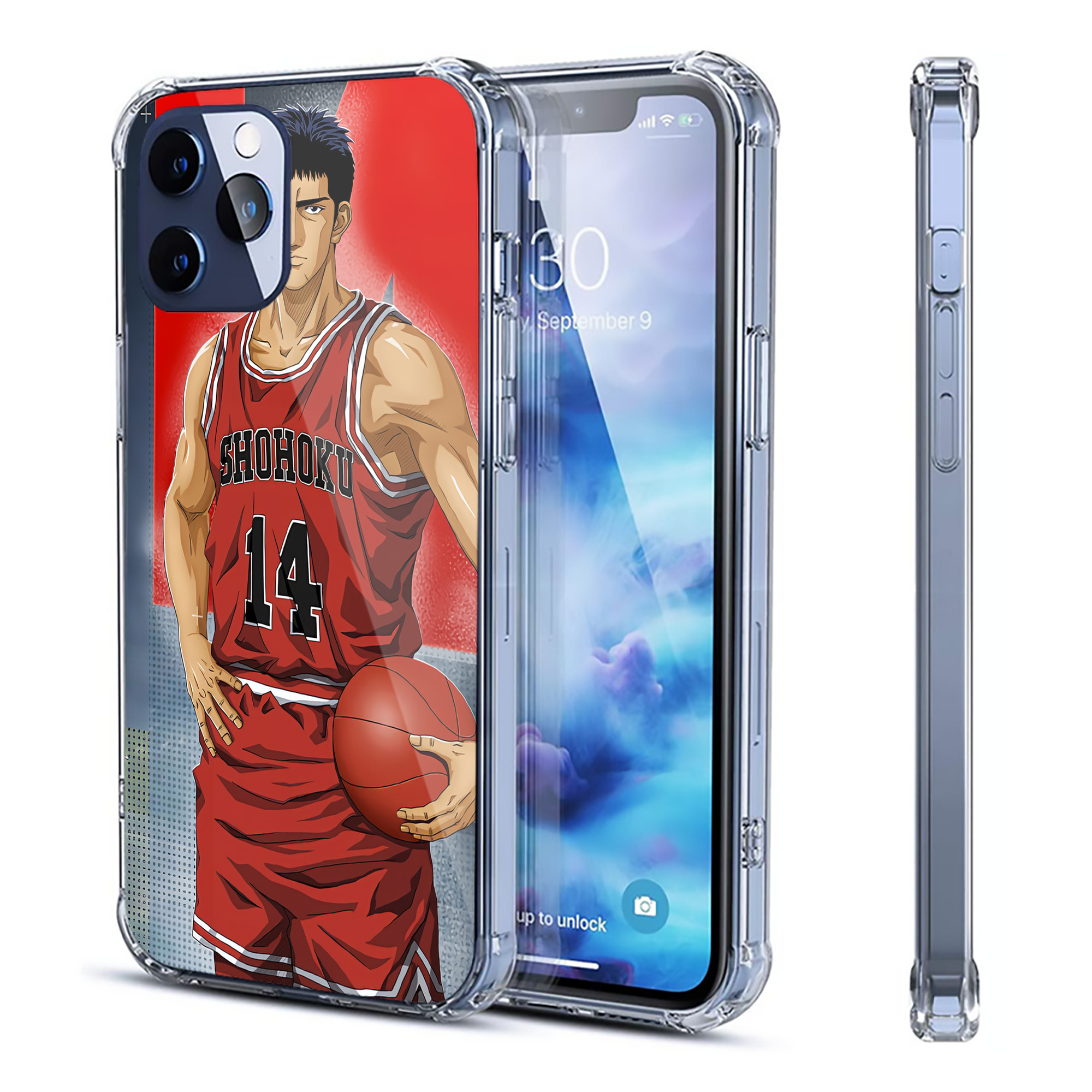 （画像用） SLAM DUNK／スラムダンク 【iPhone 12シリーズ対応】透明スマホケース（クリアソフトケース）